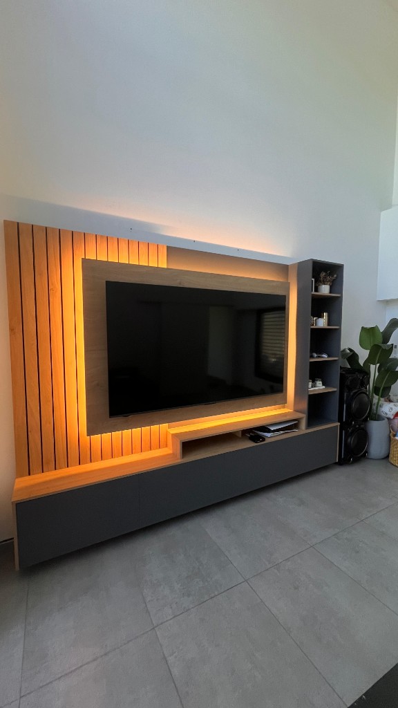 Rack y amoblamiento de living a medida